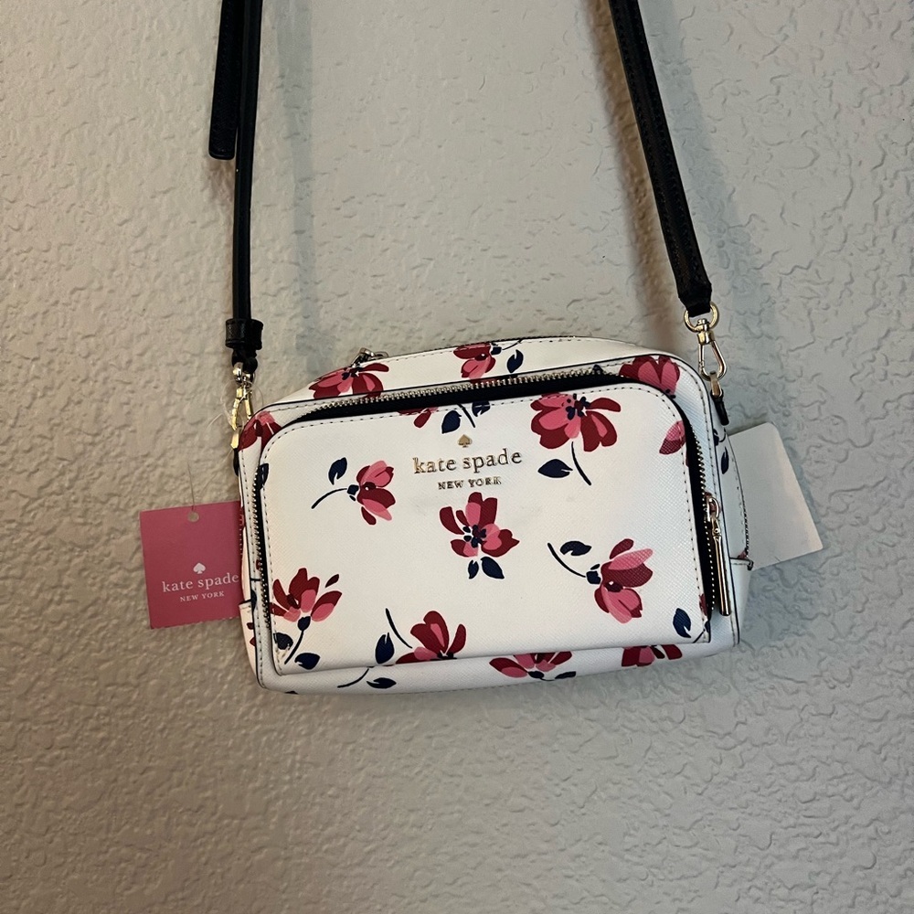 Kate Spade staci tea garden toss dual zip around crossbody